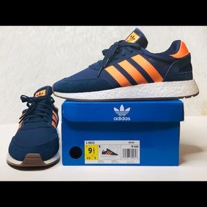 Adidas Originals I-5923 Navy Orange Sz 9.5